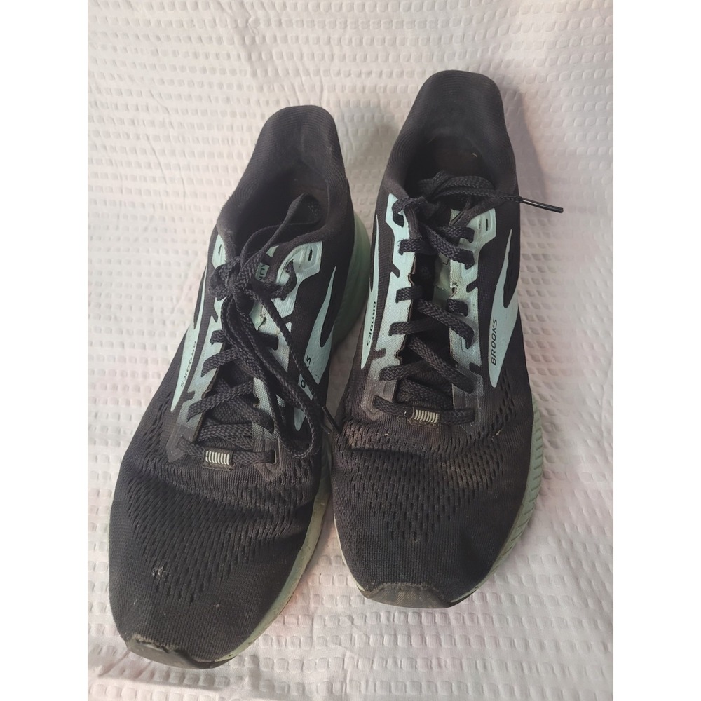 Brooks Launch 8 Womens Running Shoes Black Mint Green 1203451B098 Size‎ 10